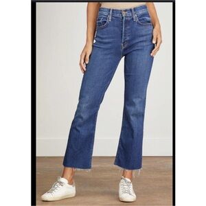 Mother The Tripper Ankle Fray Jeans In Nature Touch Base